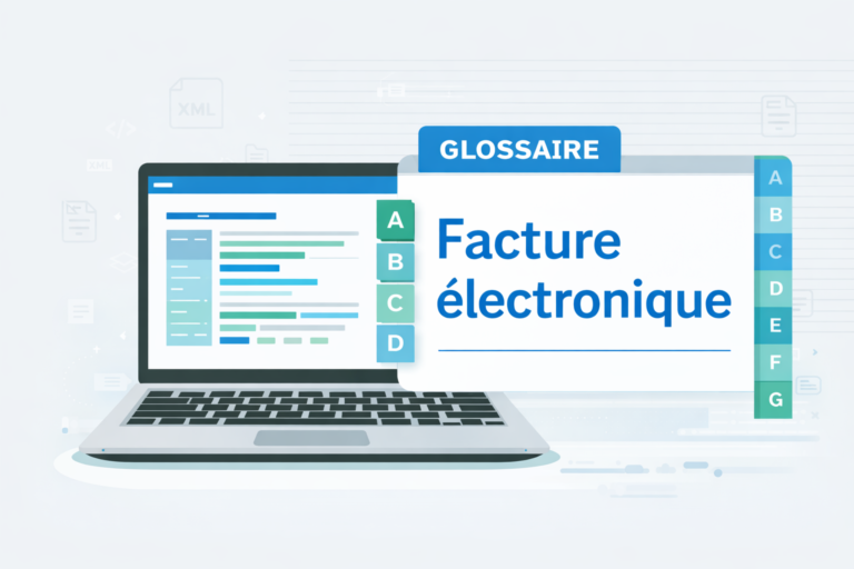 glossaire facture électronique avec e-invoicing e-reporting PPF et plateformes agréées
