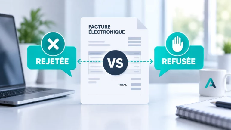 Facture électronique rejetée ou refusée : comprendre la différence